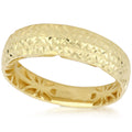 ANELLO FASCINE IN ORO GIALLO 18 CARATI MARTELLATO LUCIDO