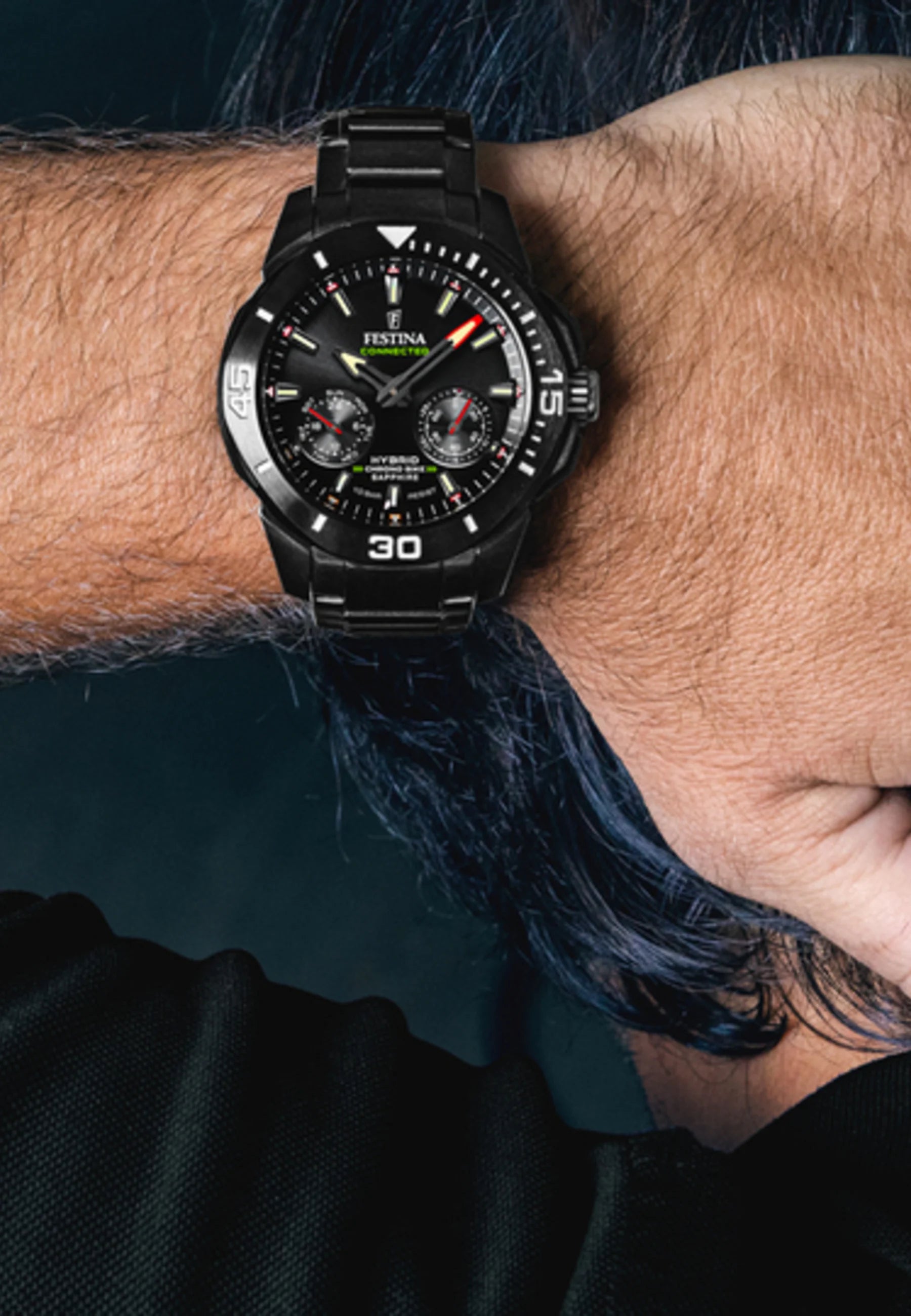 FESTINA CONNECTED F20648/1 NERO ACCIAIO INOSSIDABILE