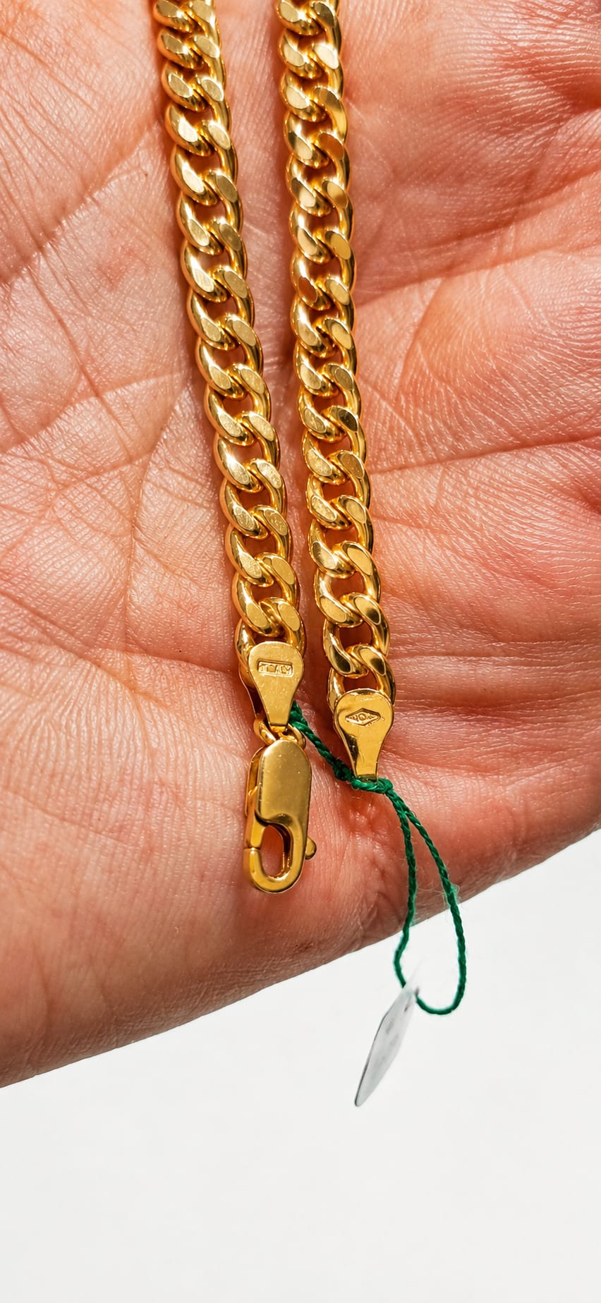 BRACCIALE CATENA MAGLIA GRUMETTA ORO GIALLO 18 CARATI