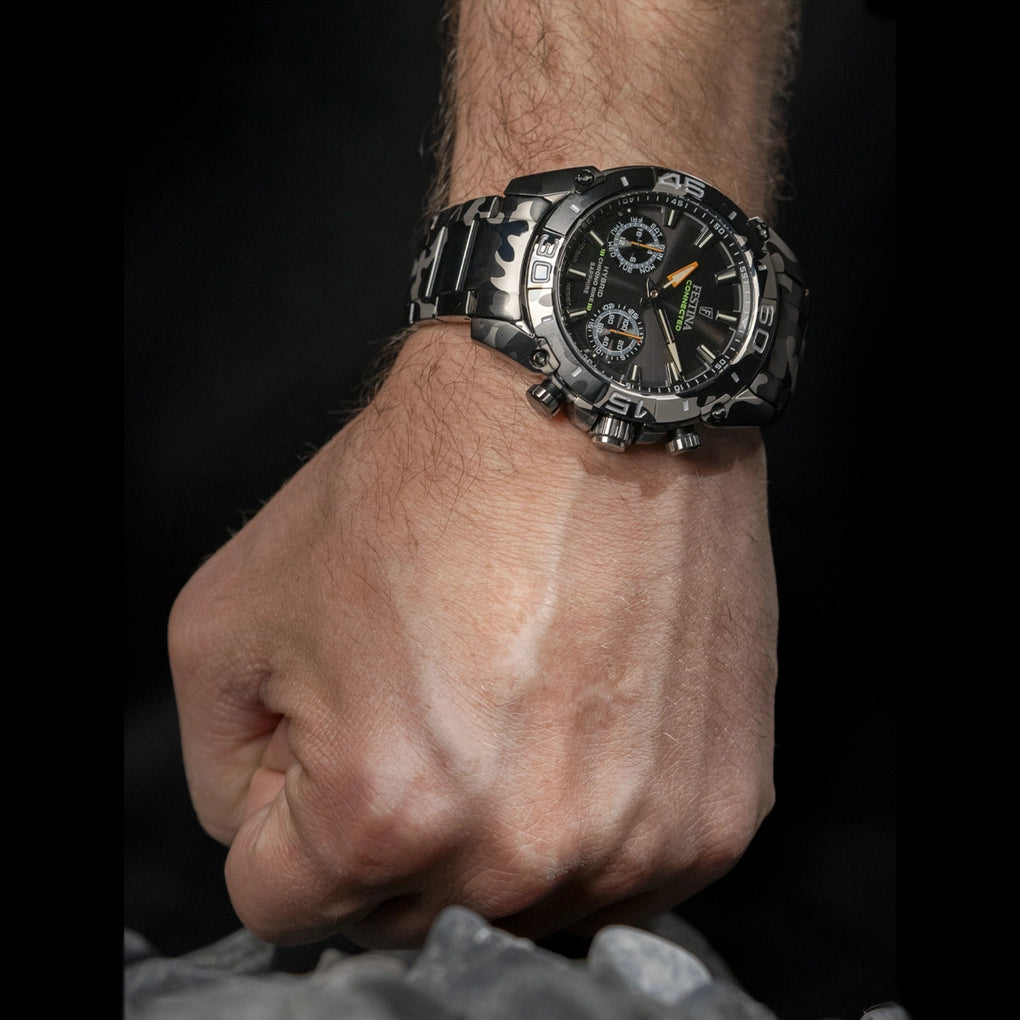 FESTINA CONNECTED F20545/1 NERO CAMOUFLAGE ACCIAIO INOSSIDABILE