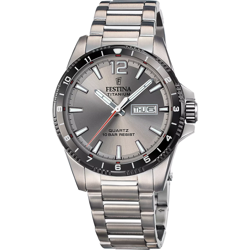 OROLOGIO FESTINA F20698/1 GRIGIO CINTURINO TITANIO, UOMO