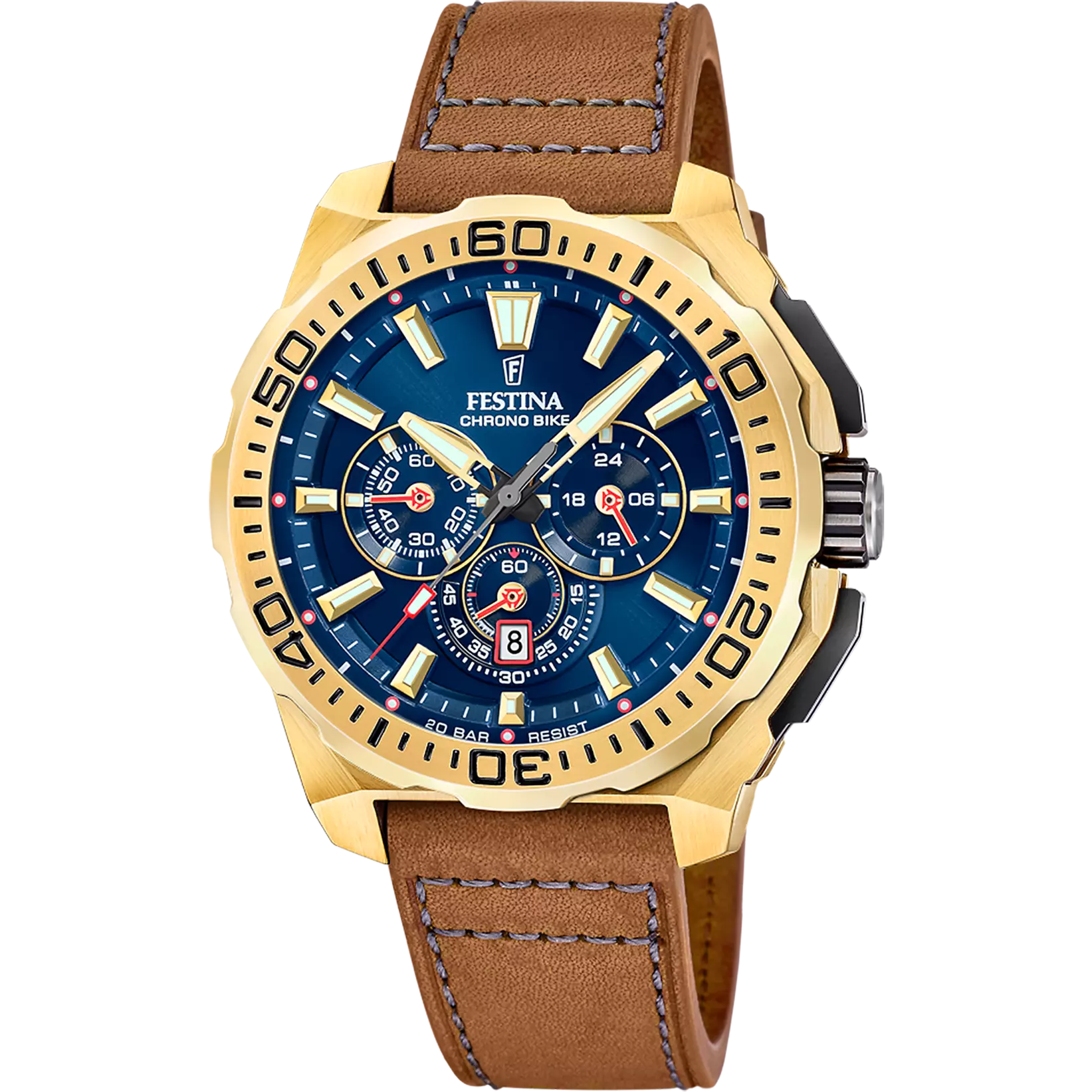 OROLOGIO DA UOMO FESTINA CHRONO BIKE F20728/1 BLU CINTURINO IN PELLE