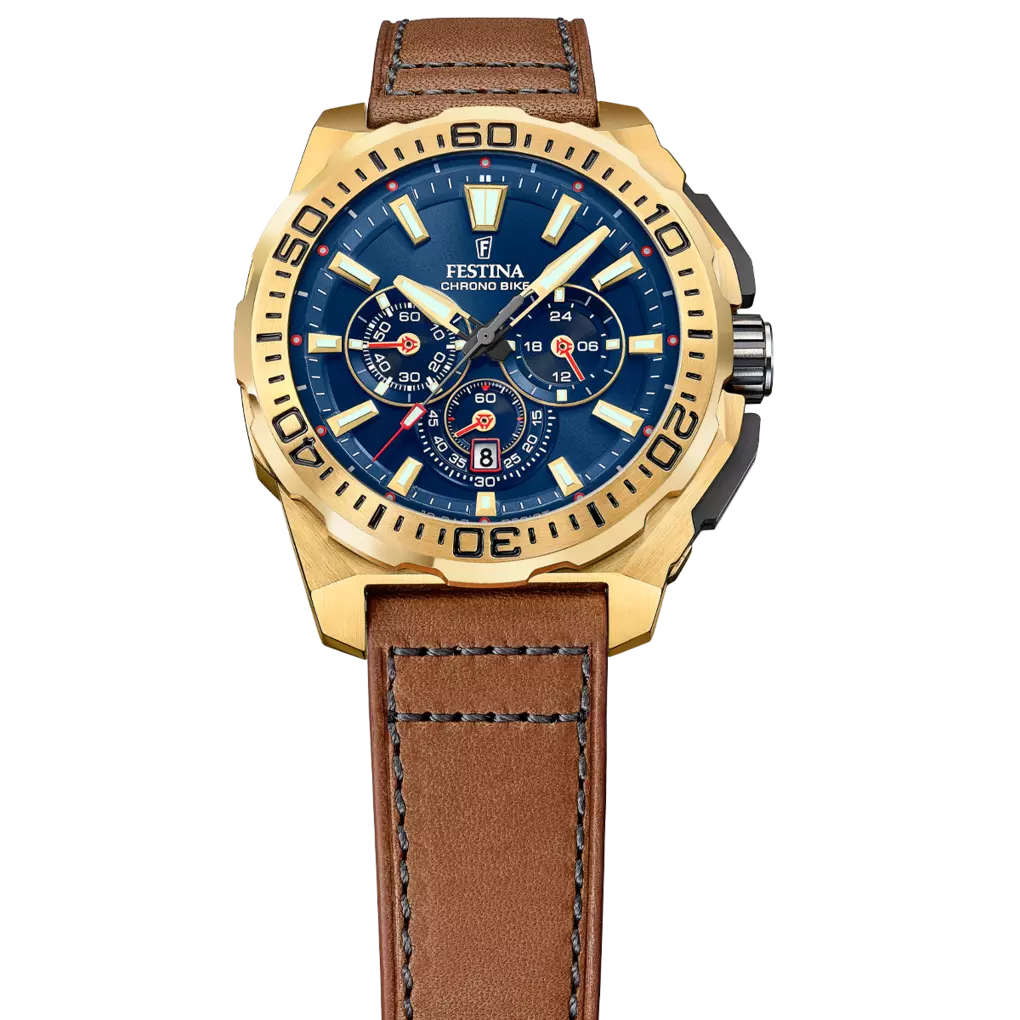OROLOGIO DA UOMO FESTINA CHRONO BIKE F20728/1 BLU CINTURINO IN PELLE