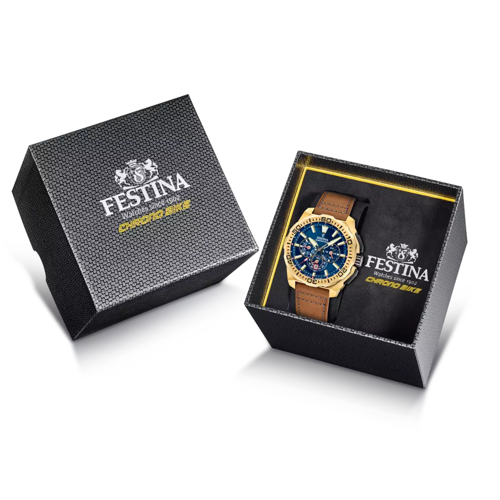 OROLOGIO DA UOMO FESTINA CHRONO BIKE F20728/1 BLU CINTURINO IN PELLE