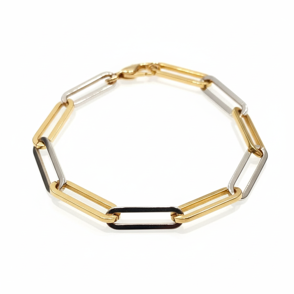 Bracciale oro bicolore vista circolare