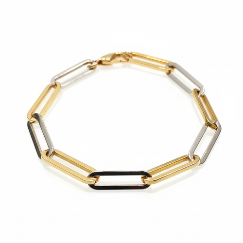 Bracciale oro bicolore vista circolare