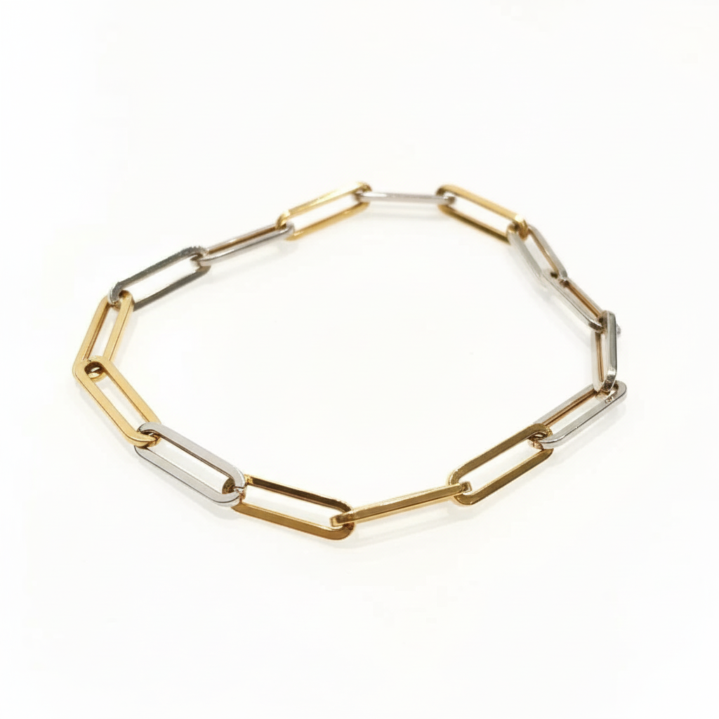 Bracciale in oro bicolore vista completa