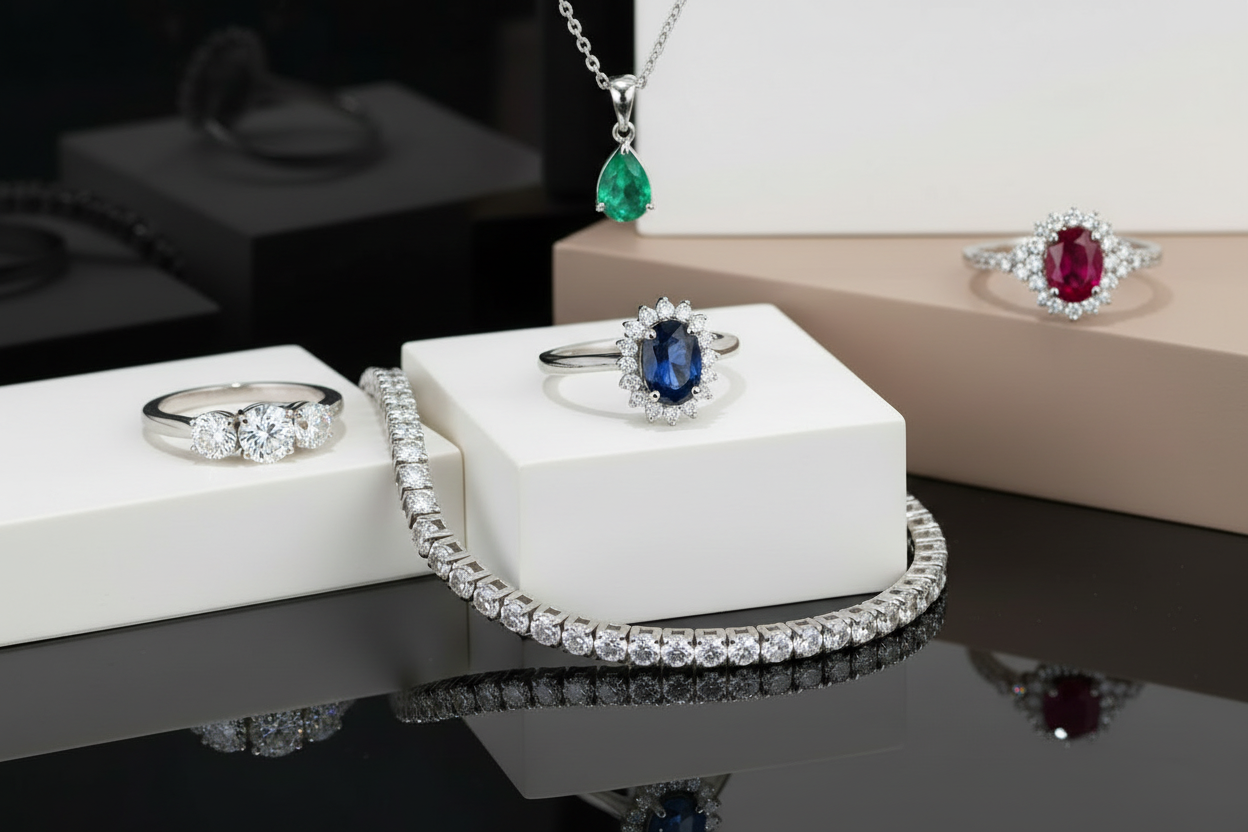 Immagine hero con anello di rubino rosso